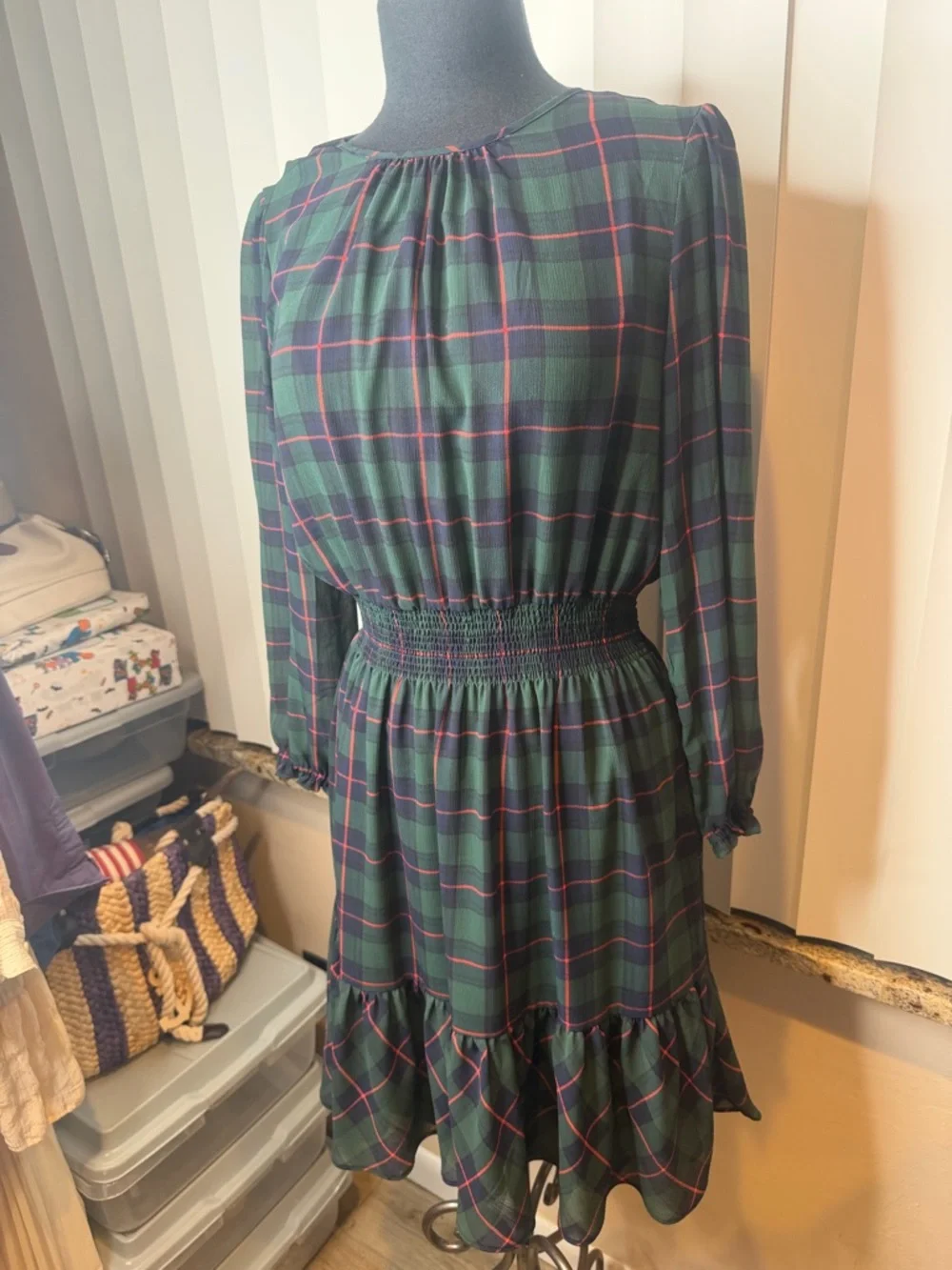 J. Crew lightweight plaid